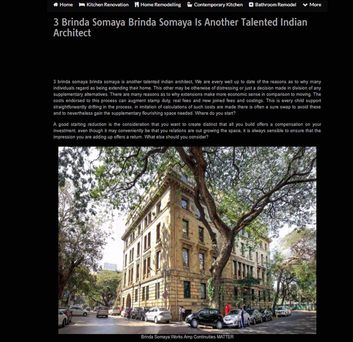 3 Brinda Somaya is Another Talented Indian Architect - 2018